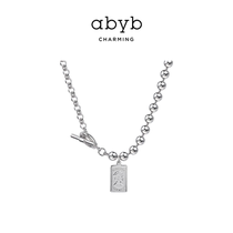 Abyb charming The coolest boy designer necklace personality stitching chain choker temperament European and American pendant
