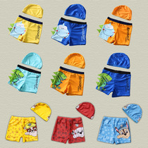 Childrens swimming trunks Boys bathing suit Cartoon flat angle quick-drying childrens baby swimsuit Large boy boy Korean hot spring