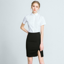 Professional suit Female summer temperament Civil servant interview dress Hotel front desk manager work clothes High-end skirt OL