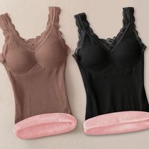 (80-230 catty) plus fattening up warm vest female harnesses underwear thickened with velvety and sexy beating undershirt woman