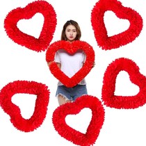 Love wreath encrypted wire heart-shaped props film Hard kindergarten love heart-shaped performance circle holding opening ceremony morning exercises