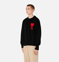 Autumn new peach heart love Jersey men and women Joker long sleeve lovers round neck ami sweater coat tide