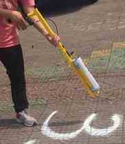 Residential area straight parking space basketball court drawing machine marking car painting marking line artifact portable simple small