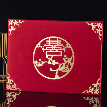 Wedding gift book bookkeeping book Guest gift book Wedding signature book Sign-in book Creative high-end gift list gift book
