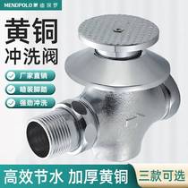 Pedaled stool flushing valve toilet squatting pit buried foot time-lapse valve concealed squatting pan flush valve