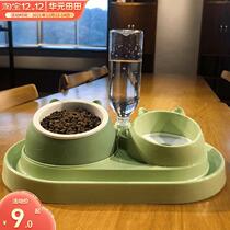 Cat Bowl Kennel Dog Bowl integral kitty Automatic Drinking Water Ceramic Bowl Cat Food Basin Dog Rice Bowl pooch Pet Supplies