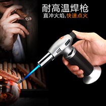New metal cassette large spray gun cigar kitchen ignition gun direct fire fixed fire welding gun outdoor barbecue spray windproof