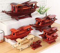 Model aircraft assembly handmade wooden diy ship model 3D three-dimensional puzzle Chinese style puzzle decorative ornaments