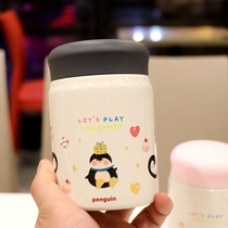 Mini braised beaker stew pot Children Baby braised porridge artifact portable 304 stainless steel insulated lunch box female soup bucket