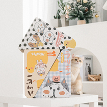 Play really strong MISSPET triangle duck corrugated paper cat catch board resistant to grab ball cat toy