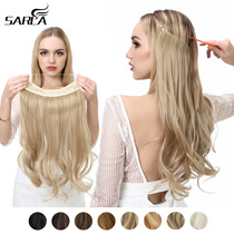 SARLA European and American wire female fiber wire relay film foreign trade fiber matte high temperature wire long curl hair wig