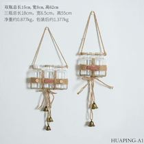 Kindergarten wall ornaments creative glass vase classroom wall corridor shed roof hanging decoration room cloth