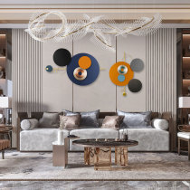 Living room wall ornaments light luxury TV sofa Wall wall hanging restaurant stereo model room pendant