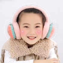 Shaking sound Net red earmuffs Winter female earmuffs Korean version of cute warm children earthen 2021 new students
