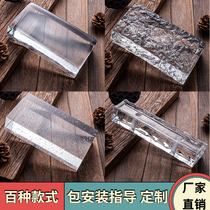 Glass brick Crystal partition wall Translucent opaque Ice crystal bubble frosted Sales department Garden landscape bar