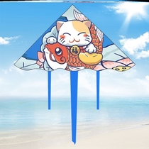 2021 New Adult Spool Easy Flying New Triangle Kite for Children Holding Chinese Style