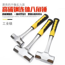 Stainless steel hammer integrated solid hand hammer size iron hammer tool heavy hardware hammer multifunction pure T