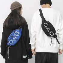 Mens bag Single shoulder obliquely satchel for men and women in small backpack multifunction large screen mobile phone pocket mens chest bag