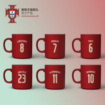 Portuguese National team official goods) C Luo B fee player printing mug large capacity ceramic water Cup