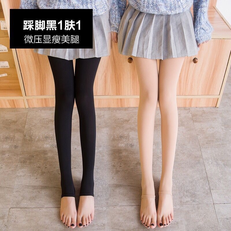 High waist black gray new autumn pants small black pants autumn pants thin natural leggings magic inside and outside spring 