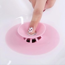 Explosive five-color optional toilet sink floor drain cover press type deodorant anti-blocking UFO insect-proof silicone water plug