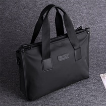 Yerkang Large Capacity Hand bag Business Briefcase Casual Oxford Cloth Bag Canvas Mens Bag Single Shoulder shoulder bag Electric