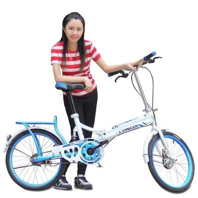 Children adult folding small men and women 20J inch portable student bicycle light 16 bicycle