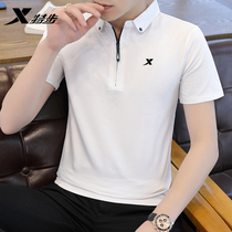 Special Step Men POLO Shirts Summer Short Sleeves Turtlenecks Casual Sports Breathable Short Sleeve Business Pure Color 100 lap