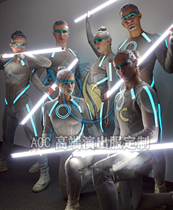 AOC high-end future science and technology sense performance suit Star Wars men and women GOGO luminous men and women combination party performance