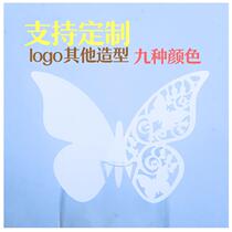 Butterfly Hollowed-out Pearlescent Paper Seat Card Creativity Party Wine Cup Carmaker Laser Cutting Process Table Card