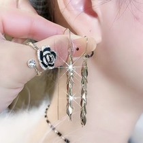 Wheat Ear Line Womens Temperament Pure Silver Long SUPER FAIRY Super Fairy lost a stream suearrings 2021 New wave