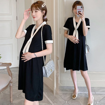 Maternity dress Summer dress large size loose thin foreign style age-reducing temperament Nursing clothes out of fashion hot mom models