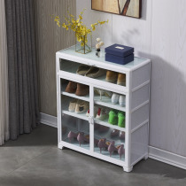 Aluminum alloy shoe cabinet home door storage locker ultra-thin shoe rack outdoor porch balcony waterproof sunscreen cabinet