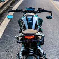 Motorcycle rearview mirror retro handlebar mirror pedal modified handlebar mirror inverted rear mirror wide angle reflector 250 baboon