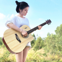 Yamaha sound veneer acoustic guitar beginner Adult student introduction self-study 4041 inch wooden male and female guitar