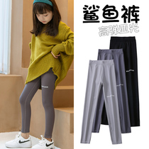 Girl Beats Bottom Pants Shark Pants Spring Autumn Slim Fit Outside Wearing Kids CUHK Childrens Pants Pro-Children Dress Children Barbie Pants