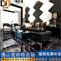 Foshan ceramic tile silver white dragon full glaze bedroom living room hotel interior wall tile non-slip marble 800*800