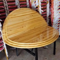 Segini Cedar Wood Home Restaurant 12 People Table Big Round Table Banquet Hotel Folding Round Table Hotel Solid Wood 15 People Round