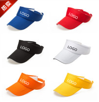 Sunscreen empty hat custom logo printing female male running quick-drying marathon sunshade headless breathable net cap
