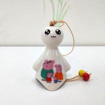 Ceramic wind chimes Sunny doll cute New Year decorations room boys and girls bedroom bells couple gifts cheap