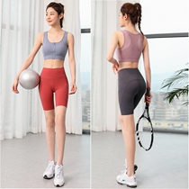 2021 yoga suit suit womens summer front zipper sleeveless five-point shorts professional tennis running sports fitness clothes