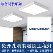 Opple led lamp 300x1200 open ceiling lifting flat panel lamp gypsum cement ceiling office workshop