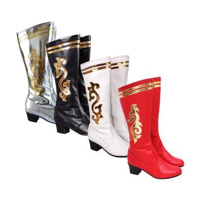 Mongolian boots ladies adult horses ethnic dance boots womens shoes Tibetan performances dancing shoes