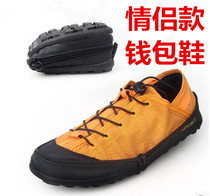 Portable wallet shoes folding packing shoes Men Outdoor hiking shoes amphibious quick dry water shoes back to the stream shoes women