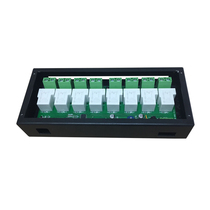 485 bus control eight-way high current relay 30A intelligent switch module 8-way metal shell rail installation