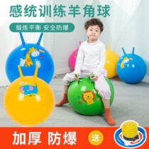 Big ball Childrens elastic ball sensory training equipment Early education Sheep corner ball Big dragon ball Yoga ball Full set of massage home