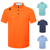 New golf clothing Short-sleeved T-shirt mens top Casual fashion GOLF outdoor sports elastic quick-drying jersey