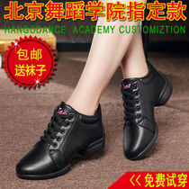 Color Dreams Cheng Dance Shoes Lady Soft Leather Piazza Dance Shoes Soft Bottom heel Modern Dance Shoe Water Xinjiang Tibet Special chain