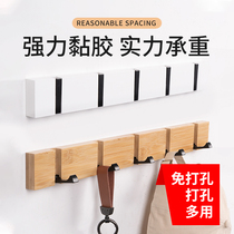 Entrance door Xuanguan hanging clothes hanger wall-hanging wall free from punching into the family door rear shelve wall clothes hanging clothes hook