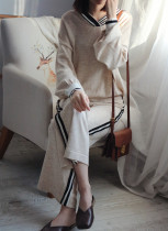 Clear stock full 5 2260 autumn knitted pants suit 0 65kg no return